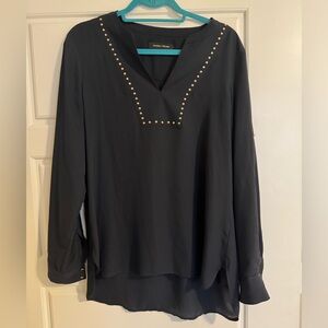 Tunic top. Black. Sheer but not see through